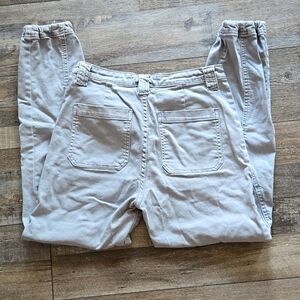 Kancan loose fit tight ankle grey jeans.